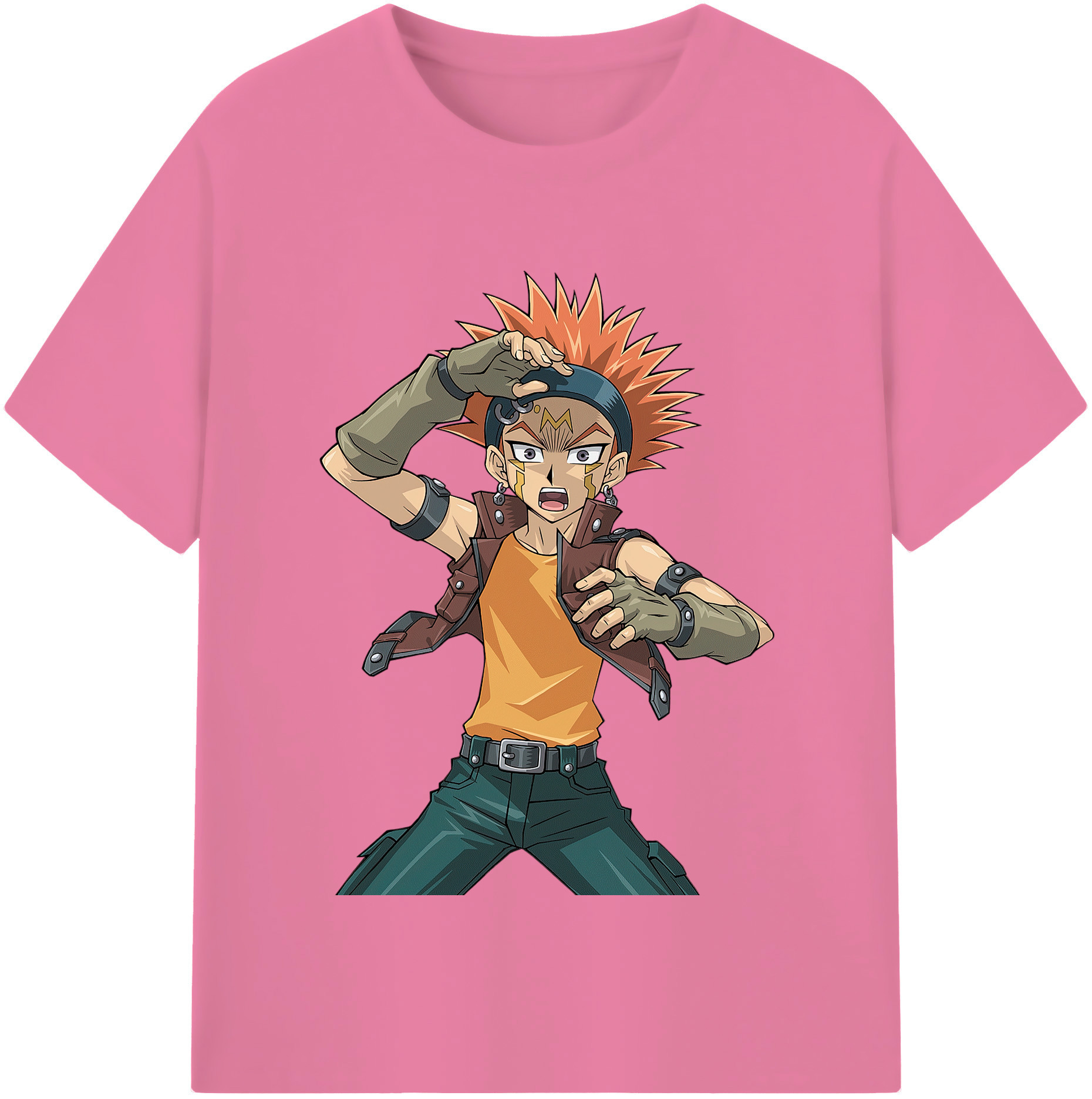 （画像用） 遊☆戯☆王 Yu-Gi-Oh! 綿100％半袖Tシャツ（フロントプリント）